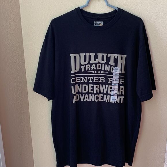 NWT Duluth Men's Longtail T Center Underwear Advancement Logo T-Shirt Size Small - Picture 4 of 5